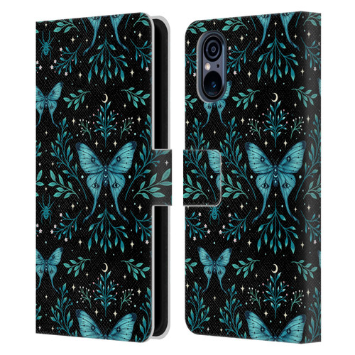 Episodic Drawing Art Butterfly Pattern Leather Book Wallet Case Cover For Sony Xperia 5 V 5G