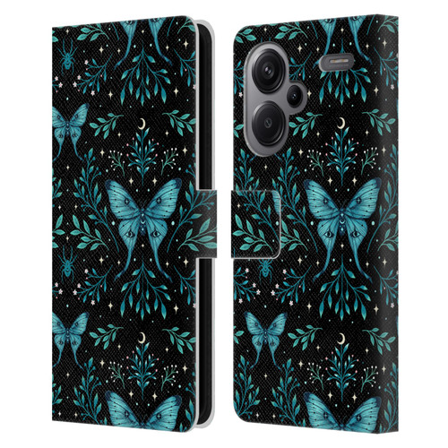 Episodic Drawing Art Butterfly Pattern Leather Book Wallet Case Cover For Xiaomi Redmi Note 13 Pro Plus 5G
