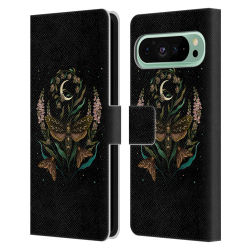 Episodic Drawing Illustration Animals Death Head Leather Book Wallet Case Cover For Google Pixel 9 Pro XL