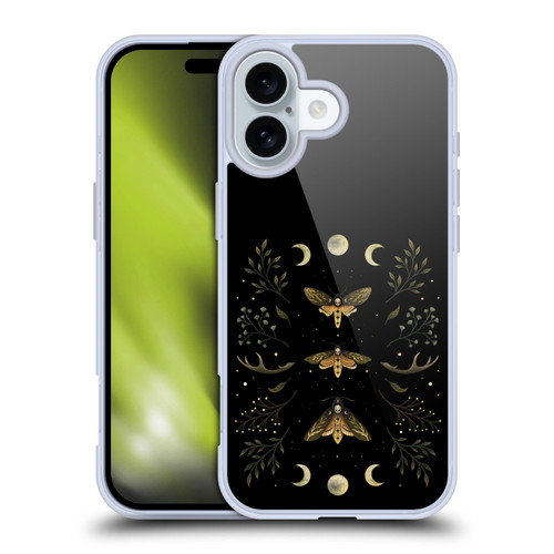 Episodic Drawing Illustration Animals Death Head Moth Night Soft Gel Case for Apple iPhone 16