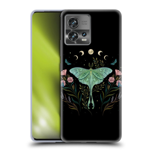 Episodic Drawing Illustration Animals Moth and Flowers Soft Gel Case for Motorola Moto Edge 30 Fusion