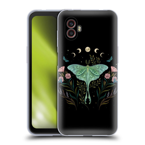 Episodic Drawing Illustration Animals Moth and Flowers Soft Gel Case for Samsung Galaxy Xcover6 Pro/Pro2