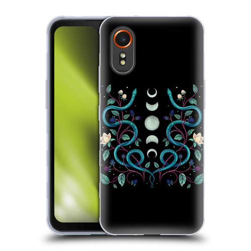 Episodic Drawing Illustration Animals Serpent Moon Soft Gel Case for Samsung Galaxy Xcover7 5G