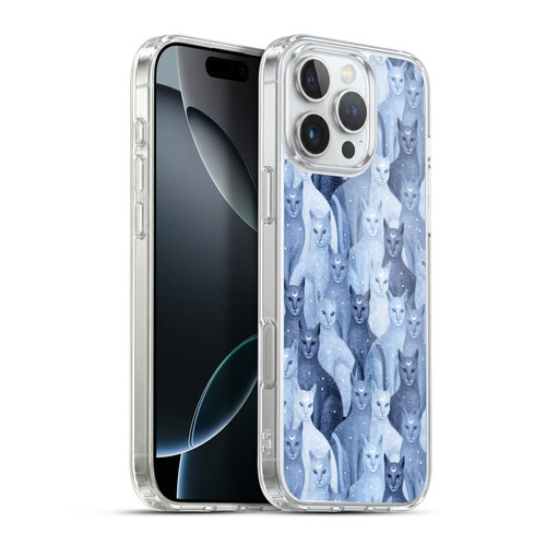 Episodic Drawing Pattern Cats Soft Gel Case for Apple iPhone 16 Pro Max & MagSafe