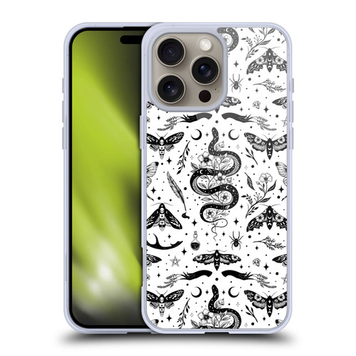 Episodic Drawing Pattern Flash Tattoo Soft Gel Case for Apple iPhone 16 Pro Max