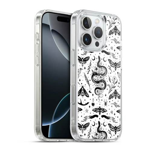 Episodic Drawing Pattern Flash Tattoo Soft Gel Case for Apple iPhone 16 Pro & MagSafe