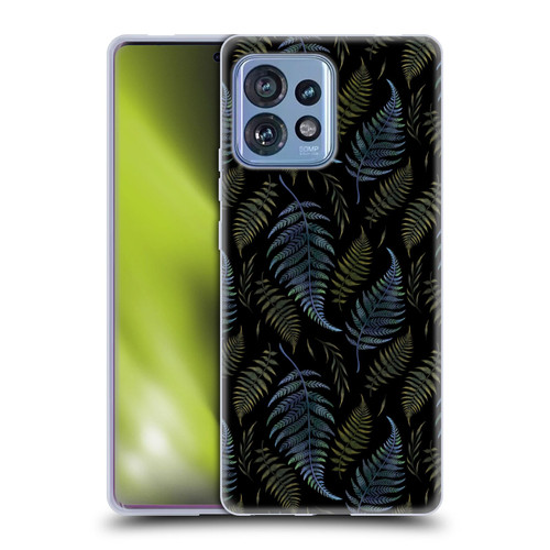 Episodic Drawing Pattern Leaves Soft Gel Case for Motorola Moto Edge 40 Pro