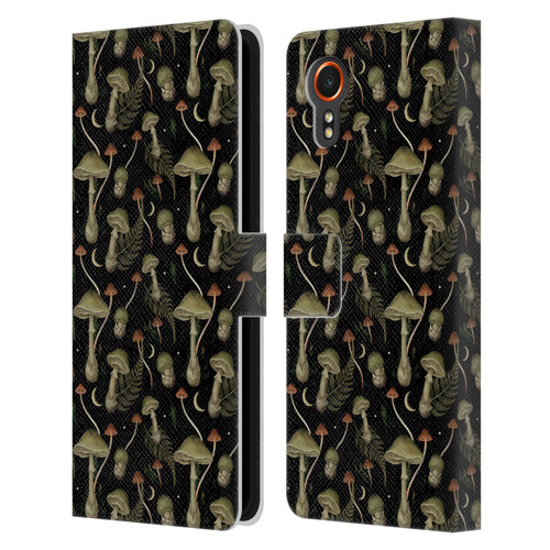 Episodic Drawing Pattern Death Cap Leather Book Wallet Case Cover For Samsung Galaxy Xcover7 5G