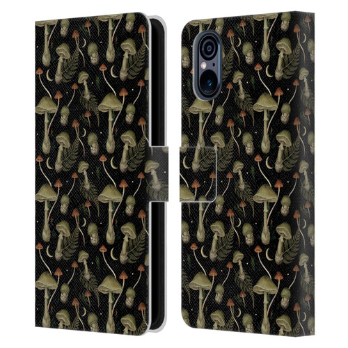 Episodic Drawing Pattern Death Cap Leather Book Wallet Case Cover For Sony Xperia 5 V 5G