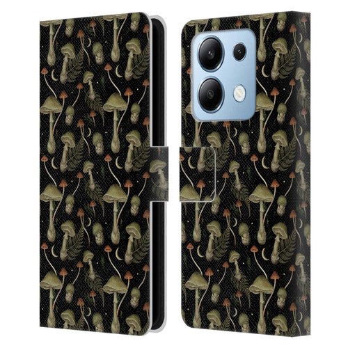 Episodic Drawing Pattern Death Cap Leather Book Wallet Case Cover For Xiaomi Redmi Note 13/13 Pro 5G