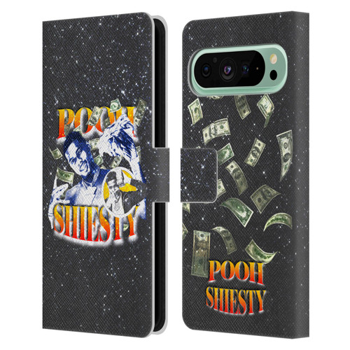 Pooh Shiesty Graphics Art Leather Book Wallet Case Cover For Google Pixel 9 Pro XL