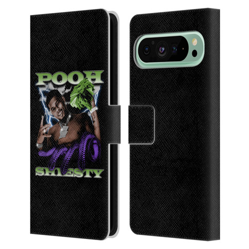 Pooh Shiesty Graphics Photo Leather Book Wallet Case Cover For Google Pixel 9 Pro XL