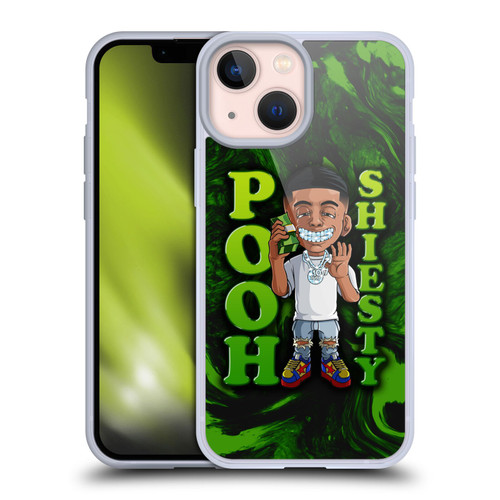 Pooh Shiesty Graphics Green Soft Gel Case for Apple iPhone 13 Mini
