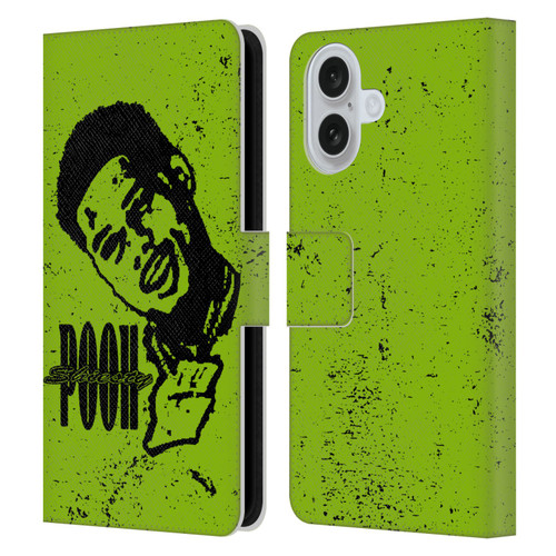 Pooh Shiesty Graphics Sketch Leather Book Wallet Case Cover For Apple iPhone 16