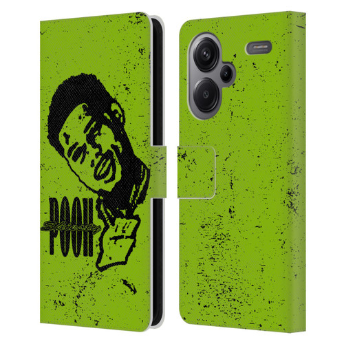 Pooh Shiesty Graphics Sketch Leather Book Wallet Case Cover For Xiaomi Redmi Note 13 Pro Plus 5G