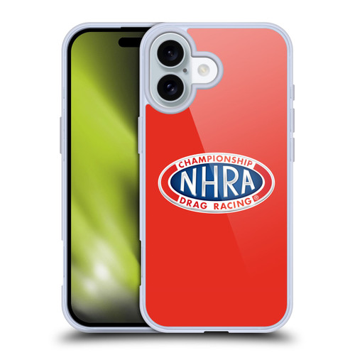 National Hot Rod Association Graphics Primary Logo Soft Gel Case for Apple iPhone 16