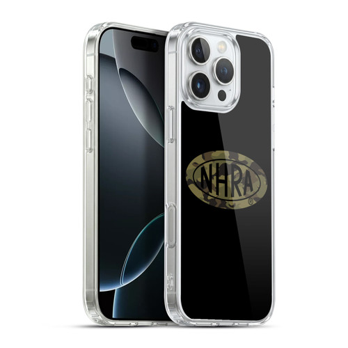 National Hot Rod Association Graphics Camouflage Logo Soft Gel Case for Apple iPhone 16 Pro Max & MagSafe