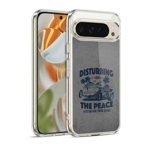 National Hot Rod Association Graphics Drag Peace Soft Gel Case for Google Pixel 9 / Pixel 9 Pro
