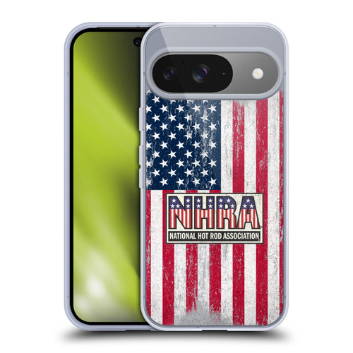 National Hot Rod Association Graphics US Flag Soft Gel Case for Google Pixel 9 / Pixel 9 Pro