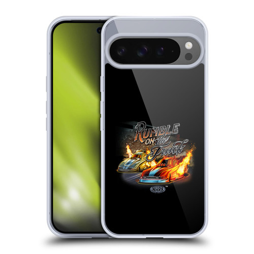 National Hot Rod Association Graphics Rumble On The Track Soft Gel Case for Google Pixel 9 Pro XL