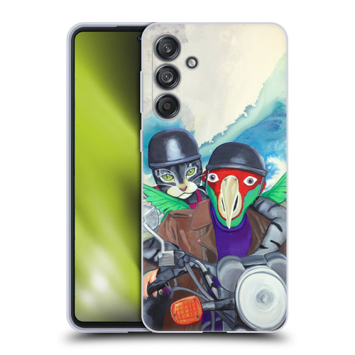Jody Wright Animals Bikers Different Strokes Soft Gel Case for Samsung Galaxy M55 5G