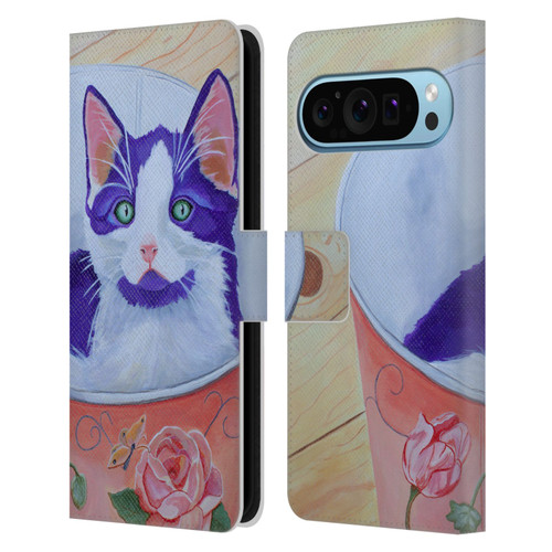 Jody Wright Dog And Cat Collection Bucket Of Love Leather Book Wallet Case Cover For Google Pixel 9 / Pixel 9 Pro