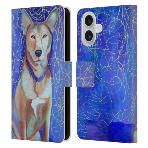 Jody Wright Dog And Cat Collection High Energy Leather Book Wallet Case Cover For Apple iPhone 16