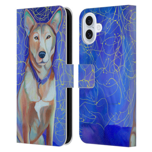 Jody Wright Dog And Cat Collection High Energy Leather Book Wallet Case Cover For Apple iPhone 16 Plus