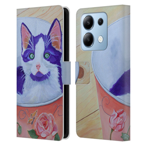 Jody Wright Dog And Cat Collection Bucket Of Love Leather Book Wallet Case Cover For Xiaomi Redmi Note 13/13 Pro 5G