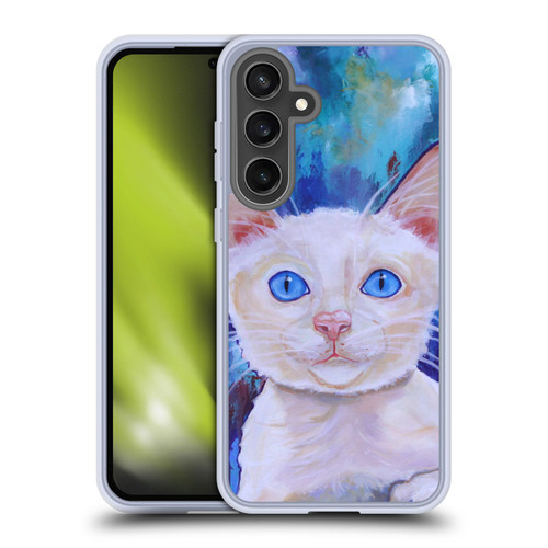 Jody Wright Dog And Cat Collection Pretty Blue Eyes Soft Gel Case for Samsung Galaxy S24 FE