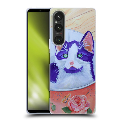 Jody Wright Dog And Cat Collection Bucket Of Love Soft Gel Case for Sony Xperia 1 V 5G