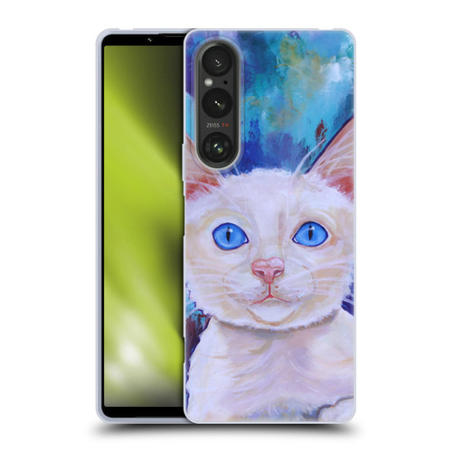 Jody Wright Dog And Cat Collection Pretty Blue Eyes Soft Gel Case for Sony Xperia 1 V 5G