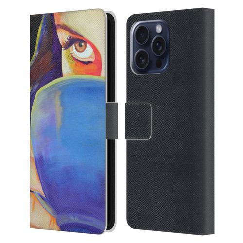 Jody Wright Life Around Us Some Caffeine Required Leather Book Wallet Case Cover For Apple iPhone 16 Pro Max