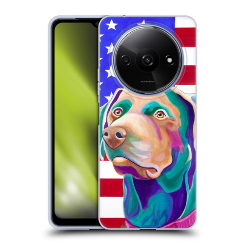 Jody Wright Dog And Cat Collection US Flag Soft Gel Case for Xiaomi Redmi A3