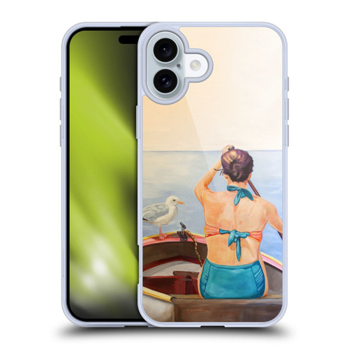 Jody Wright Life Around Us The Woman And Seagul Soft Gel Case for Apple iPhone 16 Plus