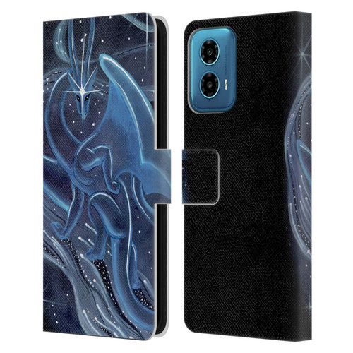 Carla Morrow Dragons I Shall Guide You Leather Book Wallet Case Cover For Motorola Moto G34 5G