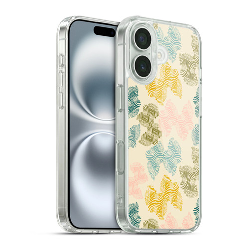 Gabriela Thomeu Art Zebra Green Soft Gel Case for Apple iPhone 16 & MagSafe