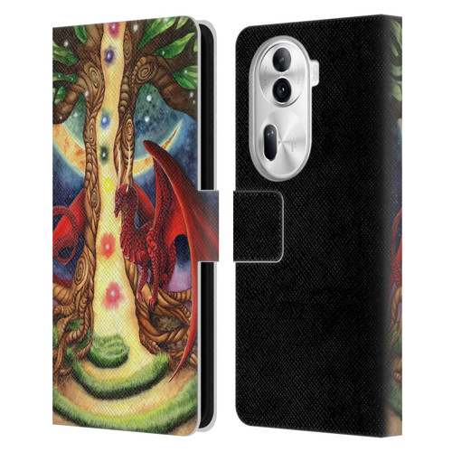Carla Morrow Dragons Gateway Of Awakening Leather Book Wallet Case Cover For OPPO Reno11