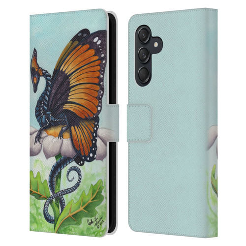 Carla Morrow Dragons The Monarch Leather Book Wallet Case Cover For Samsung Galaxy M55 5G