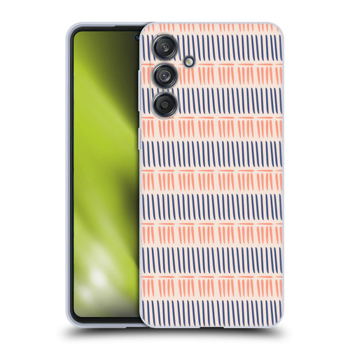 Gabriela Thomeu Art Blue And Pink Lines Soft Gel Case for Samsung Galaxy M55 5G