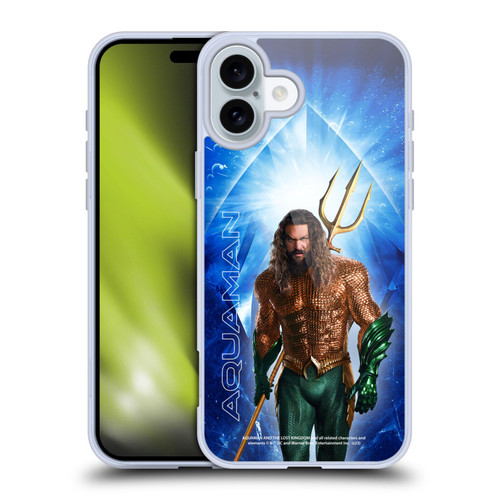 Aquaman And The Lost Kingdom Graphics Arthur Curry Soft Gel Case for Apple iPhone 16 Plus