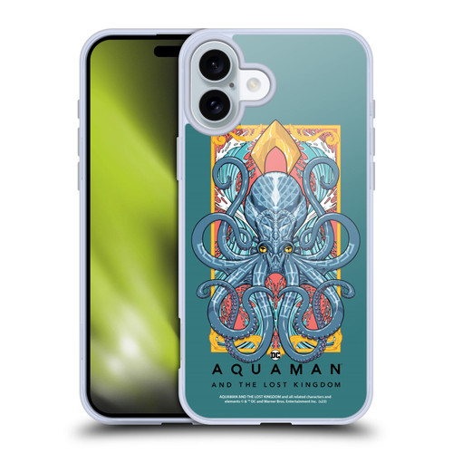 Aquaman And The Lost Kingdom Graphics Topo Soft Gel Case for Apple iPhone 16 Plus