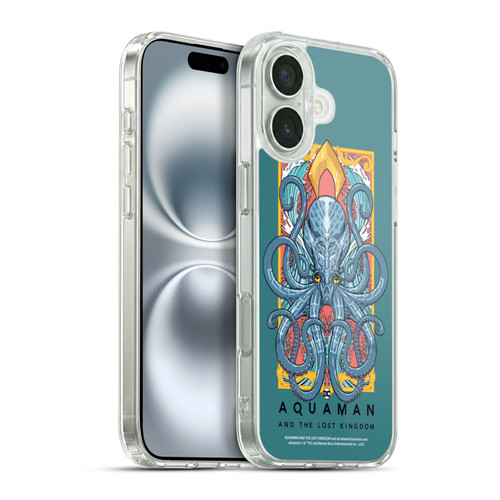 Aquaman And The Lost Kingdom Graphics Octopus Soft Gel Case for Apple iPhone 16 Plus & MagSafe