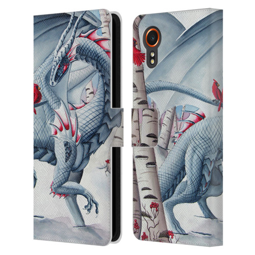 Carla Morrow Dragons Lady Of The Forest Leather Book Wallet Case Cover For Samsung Galaxy Xcover7 5G