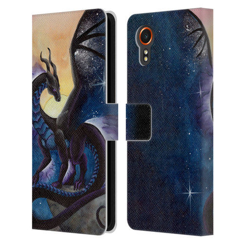Carla Morrow Dragons Nightfall Leather Book Wallet Case Cover For Samsung Galaxy Xcover7 5G