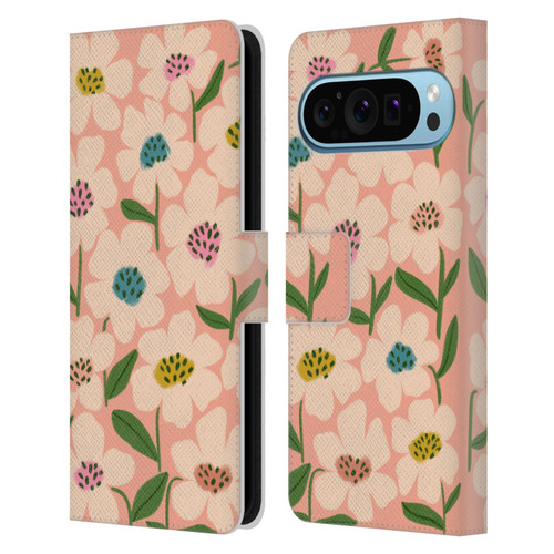 Gabriela Thomeu Floral Blossom Leather Book Wallet Case Cover For Google Pixel 9 / Pixel 9 Pro