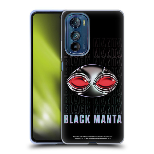 Aquaman And The Lost Kingdom Graphics Black Manta Helmet Soft Gel Case for Motorola Edge 30