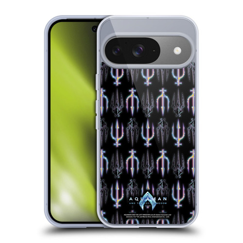 Aquaman And The Lost Kingdom Graphics Trident Pattern Soft Gel Case for Google Pixel 9 / Pixel 9 Pro