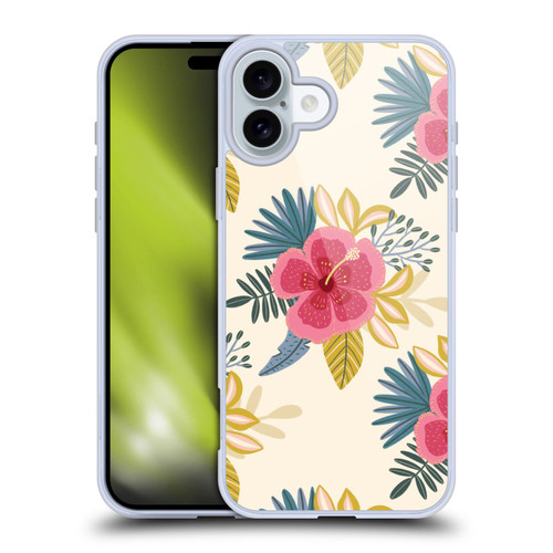 Gabriela Thomeu Floral Tropical Soft Gel Case for Apple iPhone 16 Plus