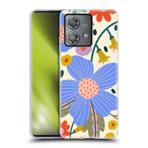 Gabriela Thomeu Floral Pure Joy - Colorful Floral Soft Gel Case for Motorola Edge 40 Neo 5G
